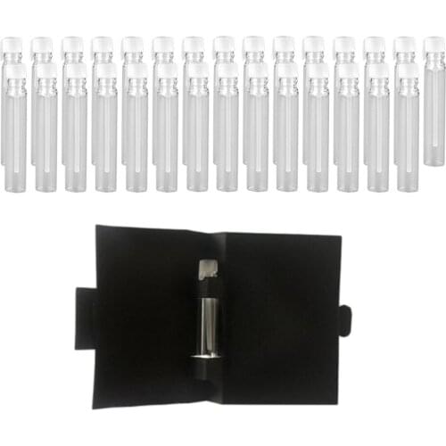 30pcs 2ml Empty Glass Dropper Bottles Vials For Oil Fragrance