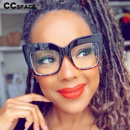 45512 Big Glasses Frame Cat Eye Women sunglasses Retro Oversized Eyeglasses