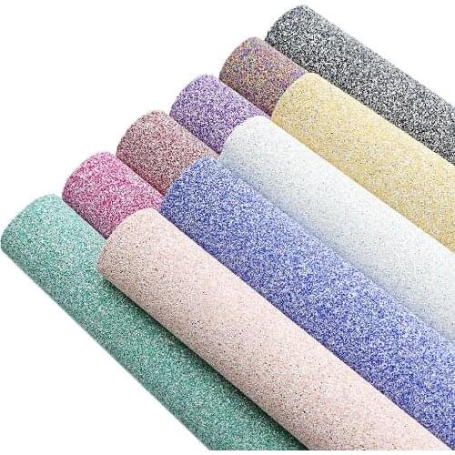 David accessories 20*33cm Chunky Glitter Synthetic Artificial Leather Patchwork For Sewing Bows Bags Shoes Wallet DIY,1Yc11227