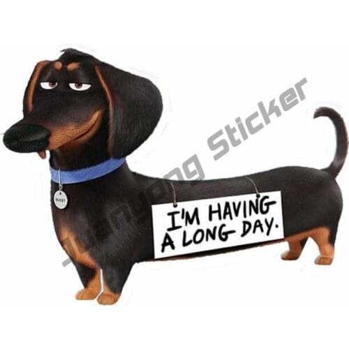 The Ssecret Llife of A Pet Dog High Quality Car Sticker for Bumper Guitar Phone Window Engine Cover Exterior Decor PVC13x10cm