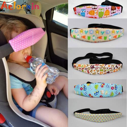 Car Safety Seat Sleep Positioner Infants and Baby Head Support Pram Stroller Fastening Belt Adjustable 2016 New Arrival Aelorxin