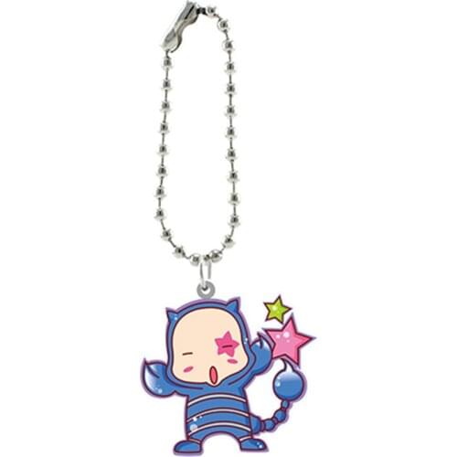 TAFREE Zodiac Figure Acrylic Mini Accessories Key Chains Aries Taurus Gemini Twelve Constellation Fashion Key Charms For Kids