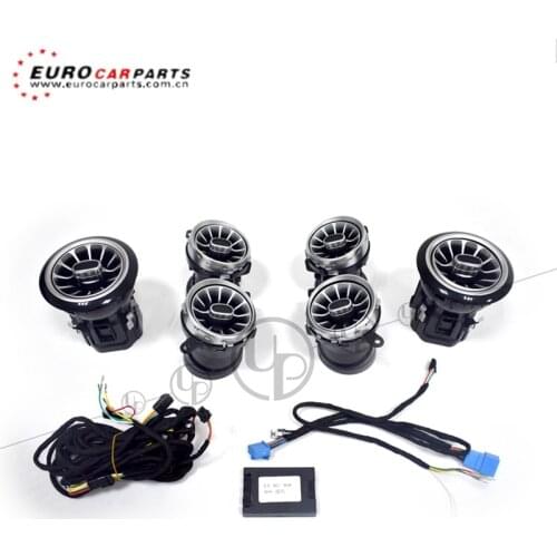 E class air conditoin cover 3D Speakers rotating tweeters fit for W213 air vent cover with 64 color with rear air vent cover