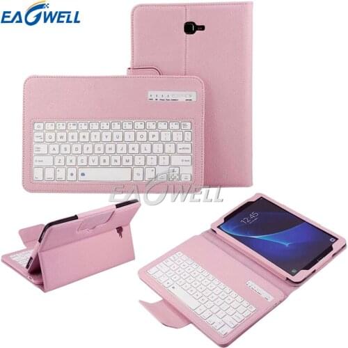 Flip Case Cover for Samsung Galaxy Tab A 2016 10.1 " PU Leather Bluetooth Keyboard Tablet Cover for Samsung Tab A SM-T580N T585