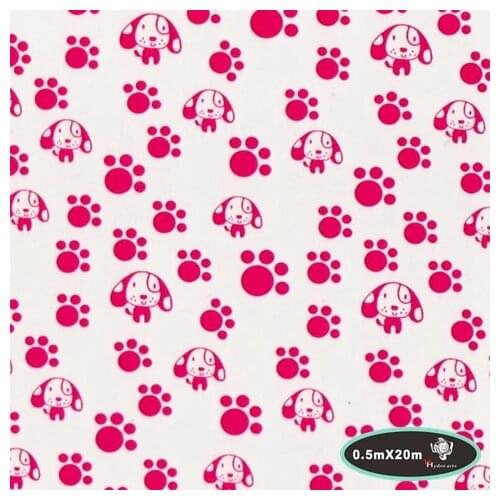 New arrival dogs paw print water transfer printing hydrographics film,50cm*20m,water transfer film HYA-208