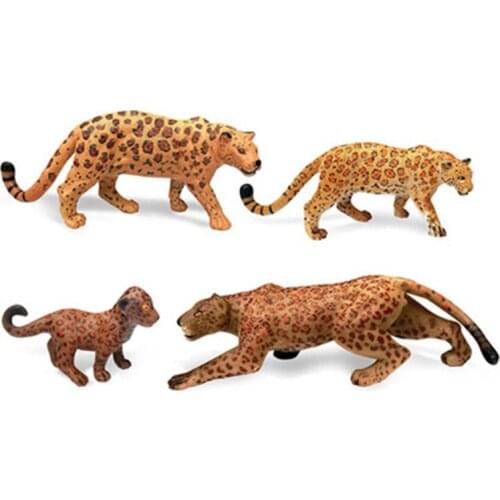 Hot Wild Simulation Solid Animal Model Cheetah Cub Cheetah Kids Cognitive Educational Toy for Children Kid Micro Landscape Gifts