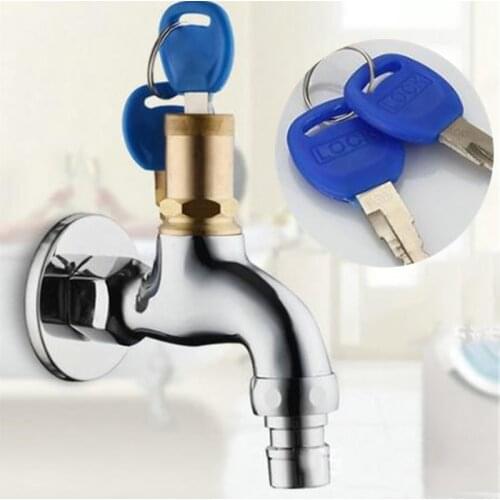Portable Wash Water Faucet Home Outdoor Faucet With Lock Key Alloy Faucet Single Tap anti-theft For Outdoor