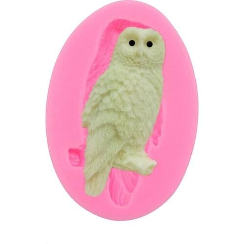 Owl Folded Cake Silicone Mold Handmade Chocolate Soap Mold Cake Dessert Decorative Pattern Pastry DIY Baking Gadgets new