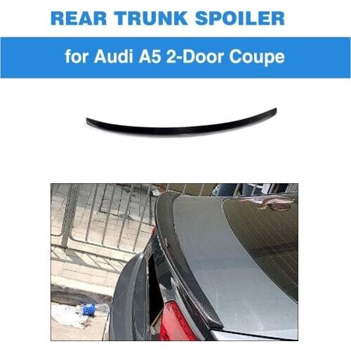 Carbon Fiber Car Rear Trunk Spoiler Wing Boot Lip for Audi A5 A5 Quattro 2 Door Coupe 2017 2018 2019