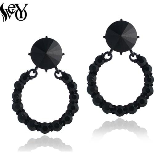 VEYO Trendy Crystal Drop Earrings Rhinestone Cute Lady Party Dangle Earrings for Women Fashion Jewelry New Wholesale