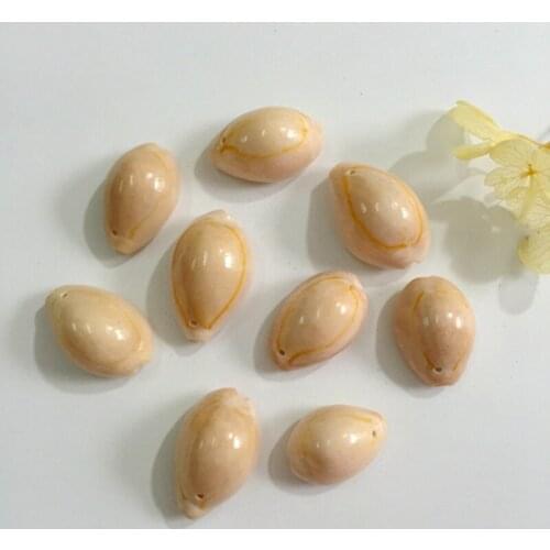 15-25MM 100Pcs One Hole Natural Conch Shell Sea Snail Bead Jewellery Charms Jewelry Pendants