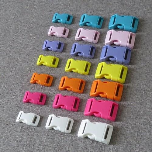 20pcs/Lot Colourful Plastic Buckle For Bag Backpack Pet Dog Cat Collar Necklace Bracelet Hat Paracord Garment Sewing Accessory
