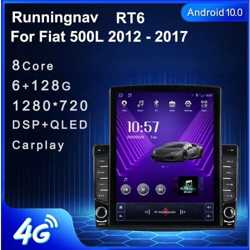 9.7" Android 10.1 For Fiat 500L 2012-2017 Tesla Type Car Radio Multimedia Video Player Navigation GPS RDS no dvd