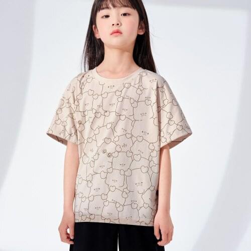Hollead Piggy Print T-Shirts Teenager Personality Tops Summer Loose Butterfly Sleeve Boy Girl Kids Clothing Cola Pig Printing