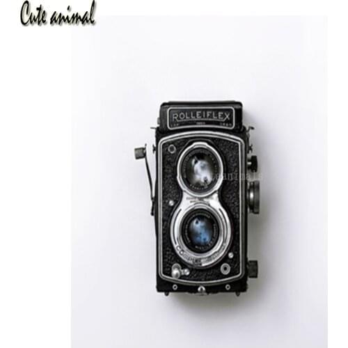 Retro black and white camera Picture Diamond Embroidery 5D Diamond Painting Rhinestones Full Drill Square Diamond Mosaic decor