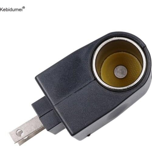 Kebidumei2017 Portable Power AC 220V To DC 12V Black Car Cigarette Lighter Adapter Converter High Quality Automobile Accessories