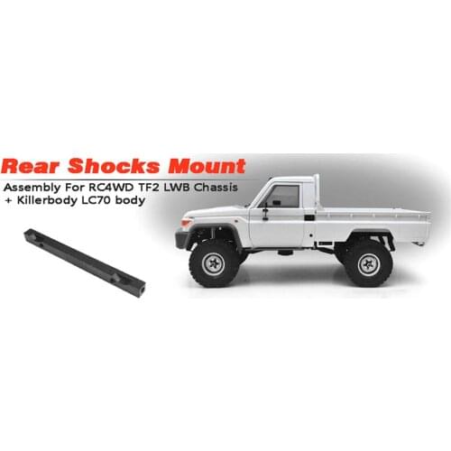 Lightweight Aluminum Rear Shock Mount Kit for RC4WD TF2 LWB Frame LC70 Car Shell Parts Accessories