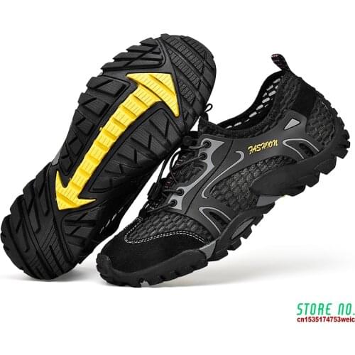 Men Aqua Shoes Trekking Hiking Shoes Breathable Elastic Quick Dry Upstream Socks Soft Non-slip Comfortable Diving Water Sneakers