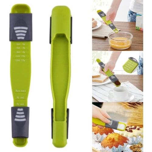 Measure Cup Double End Eight Stalls Adjustable Scale Measuring Spoons Metering Spoon Baking Tool Kitchen Accessor
