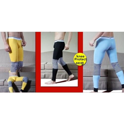 Mens Underwear Wholesale Long Johns Man Knee Leggings Warm Pants Pants Household Wear