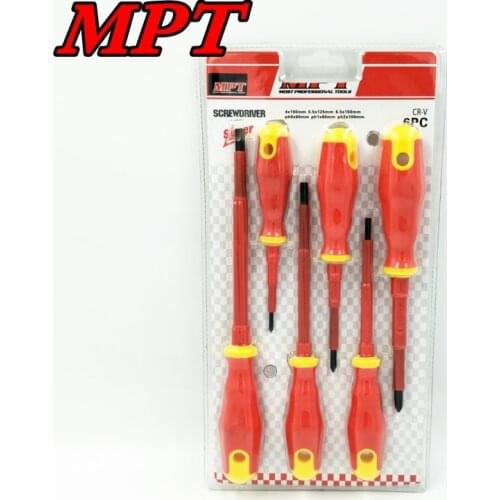 6pcs VDE Insulated Screwdrivers Set Household Electrical Screwdriving Tool