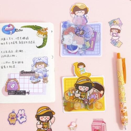 40Pcs/set Colorful Daily Life Decorative Stickers Scrapbooking Stick Label Diary Album Journal Stickers Cute Stationery