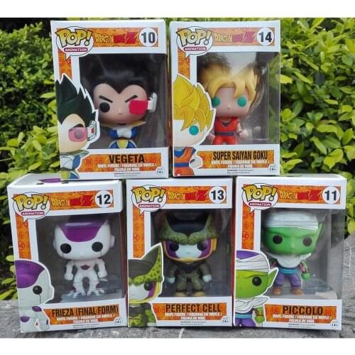 NEW Anime Son Goku Piccolo Frieza Shahrukh Vegeta Vinyl PVC Collection Action Figure Model PVC Kids Toys for children