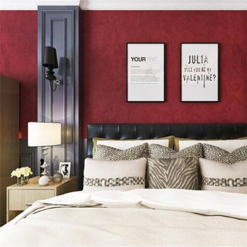 Beibehang papel de parede American country pure color retro dark green non-woven wallpaper South-East Asia bedroom living room d