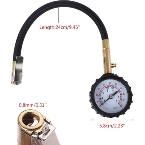 Professional Rapid Air Down Tire Deflator Pressure Gauge 100Psi w/ Special Chuck for 4X4 Large Offroad Tires on P15F