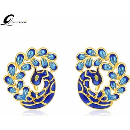 Женские серебрянные серьги Queenco China At AliExpress