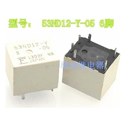 12V relay 53ND12-Y-05 12VDC 53ND12-Y G8QE-1A 12VDC DC12V 12V 6PIN
