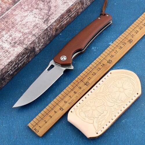 Portable pocket M390 steel outdoor camping folding knife high hardness hunting knife EDC tactical self-defense tool knife