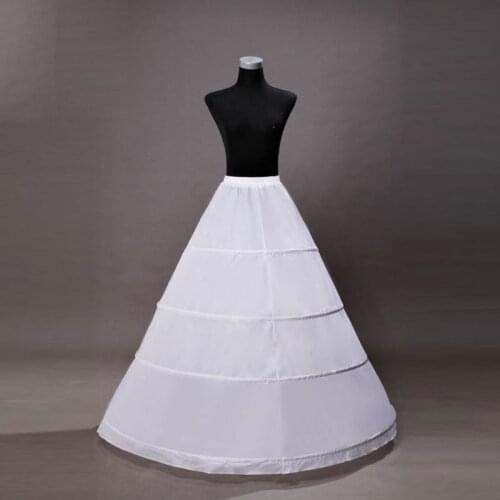 Bride Wedding Dress Hoops Skirt Support Lady Girls Party Prom Ball Dress Inner Substrate Petticoat Long Underskirt