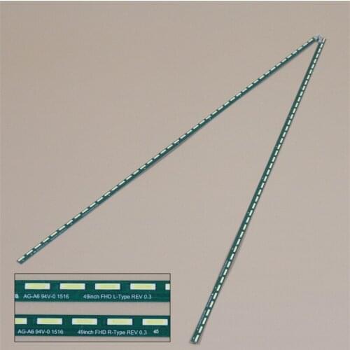 LED Array Bars For LG 49LF6700 49LF670T 49LF670V 49inch FHD LED Backlight Strips TVS Matrix Kit LED Lamps Lens Bands