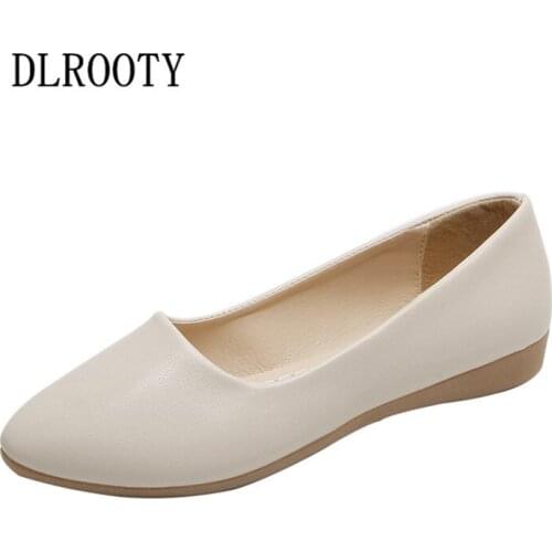Women Flats Shoes Loafers Shallow Summer Fashion Wedges Pointed Toe Slip on Platform Sweet Casual Solid Comfortable
