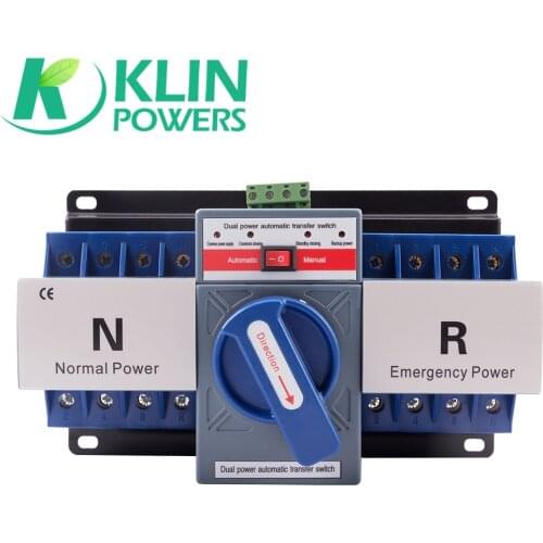 Universal 4P 63A 380V ATS Dual Power Automatic Transfer Switch Electrical Selector Switches diesel generator part ATSE can be