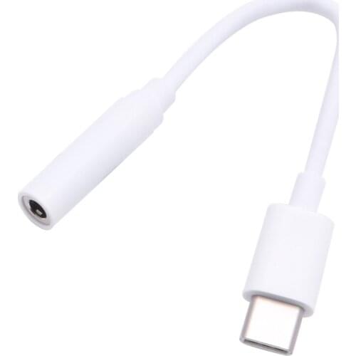 USB 3.1 Type C Male To 3.5mm Female Earphone Audio AUX Converter Adapter Cable