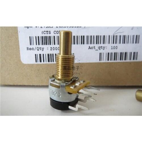 [VK] 275X324X103B imports United States CTS single 10K with switch potentiometer 3A125V handle length 19MM switch