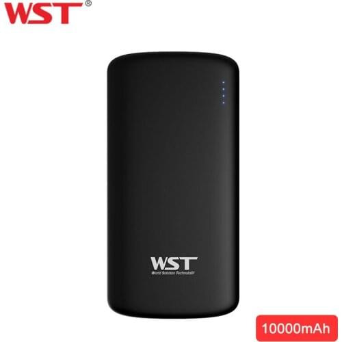 WST Original Power Bank 10000mAh Dual USB Ultra High Capacity Portable Charging Batteries External Battery Charger for Phone