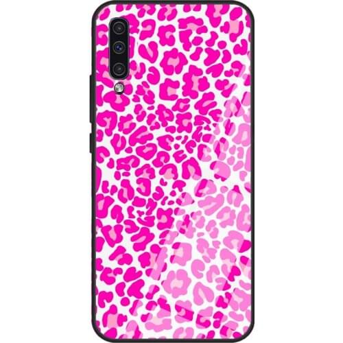 HOT PINK CHEETAH PRINT Case For Samsung A72 A71 A51 A31 A40 A50 A70 A20e A21S A12 A32 A52 Tempered Glass Cover