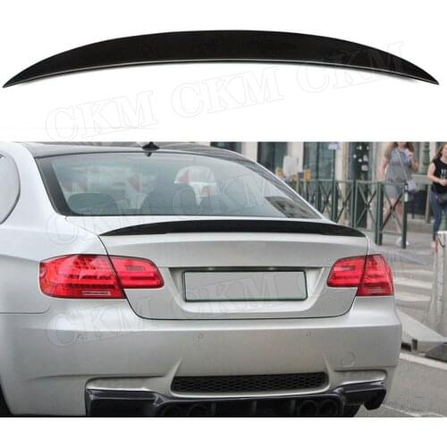 Carbon Fiber Rear Spoiler For BMW E92 3 Series 328i 335i M3 Coupe Spoiler 2006-2012 FRP Black P Style Boot Trim Sticker Wings