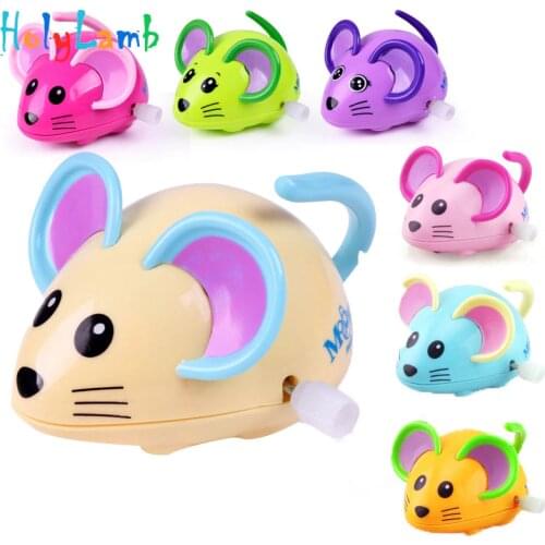 1Pcs Children Chain Toys Baby Cartoon Mouse Animal Baby Infant Wind Up Toys Clockwork Toys for Children Swing Kids