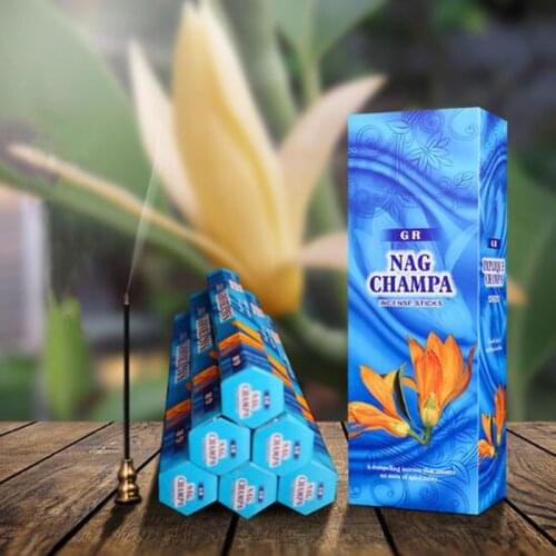 Yellow Orchid Nag Champa Aroma Incense Stick Big Box India Incense Health Air Clean Good for Sleepping