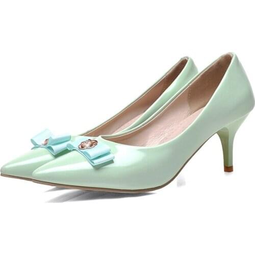 Big SizePointed metal decorative shoes ladies high heels women shoes woman pumps