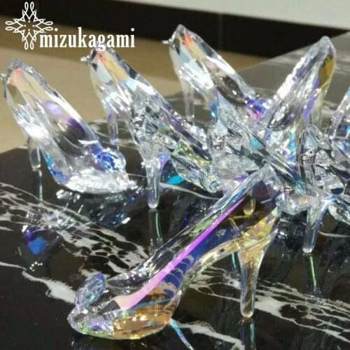 85*60mm 1pcs/lot Austrian Crystal Glass Charms Pendant Crystal Shoes Pendant Crystal Crafts Home Decor For Womens Wedding Gift