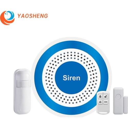 Mini Wireless 433MHz Strobe Siren Alarm Horn Strobe Sensor For GSM Standalone Alarm Host Home Security Alarm Panel System