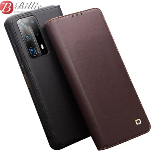 Wallet Phone Case Flip Cover for Huawei P40 P40Pro Genuine Leather Phone Bag Business Cases Covers for Huawei P40 Pro Cover