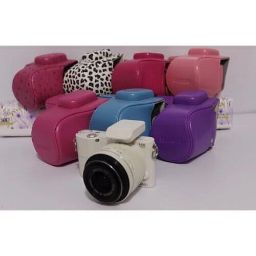 PU Leather Camera Bag Case Cover Pouch For Samsung NX2000 NX1100 NX1000 Mirrorless System Camera