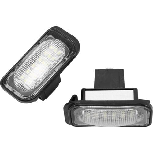 2Pcs White Led License Plate Light for Mercedes Benz W203 Car Number Plate Lamp for Benz W203 4D 2001-2007