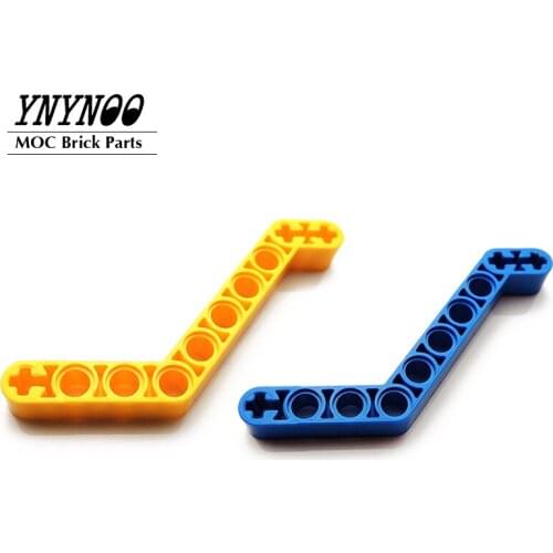 10Pcs/Lot High-Tech Beam 1x10 Bent (2-6-4) Thick Beam MOC Brick Parts Building Blocks DIY Toys For Children Designers